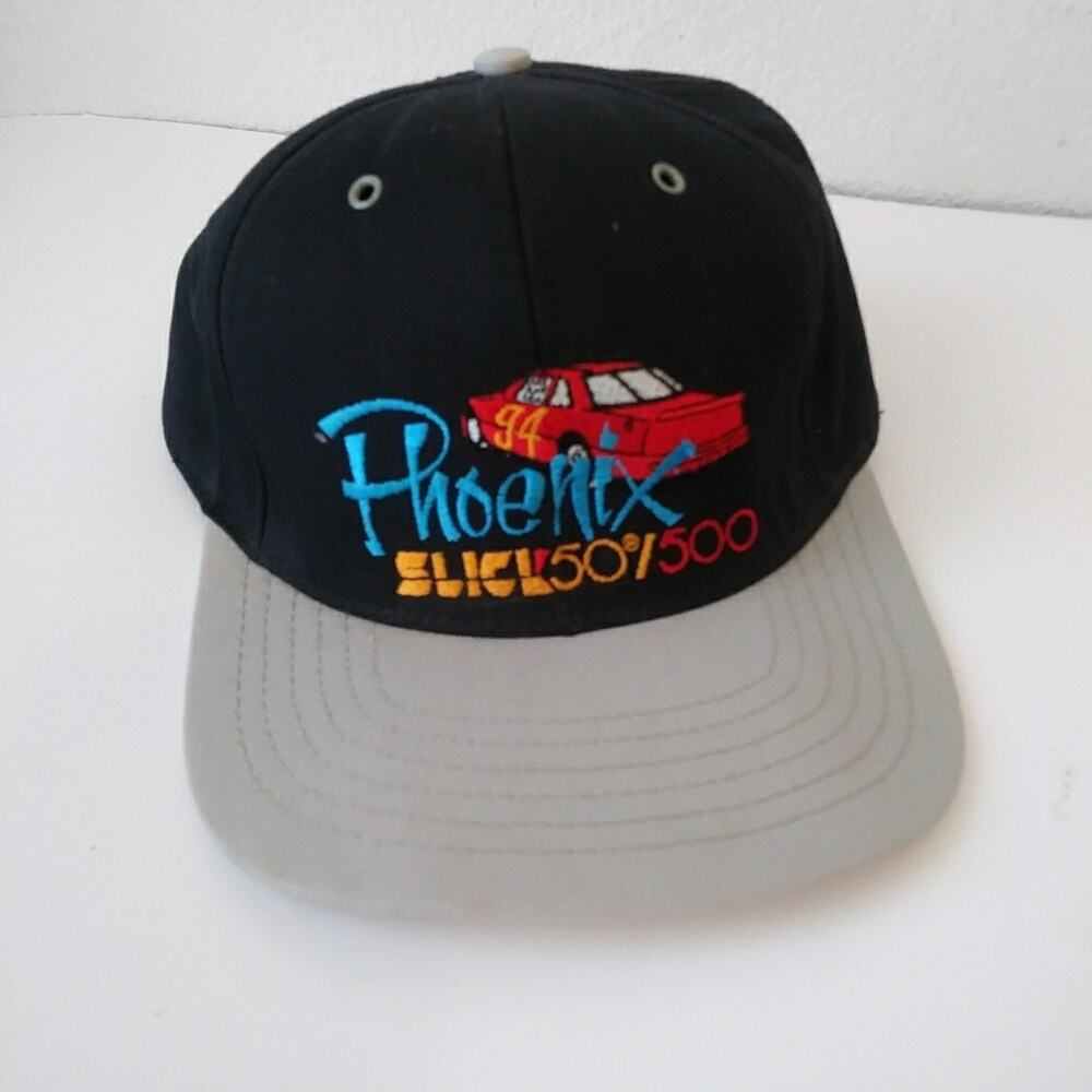 1994 Nascar Winton Serie Phoenix Slick 50/500 Race Black Baseball Hat Vtg Atlas